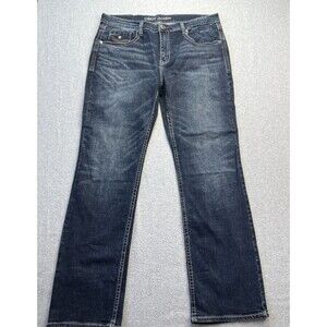 Cody James Mens Jeans 38x34 Jackson Slim Straight Core Cayuse Dark Wash Stretch